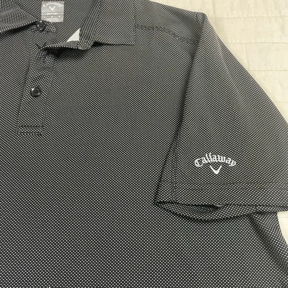 Callaway Men's Black Golf Opti-Dri Shirt Large - Picture 3 of 9